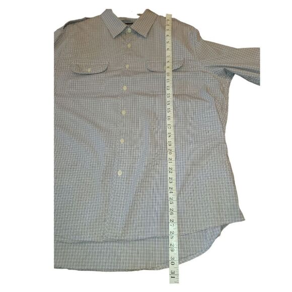 Michael Kors Purple Plaid Roll Tab Button Up Long Sleeve Shirt XXL 2X - Picture 9 of 12